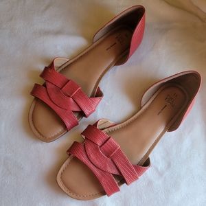 Time and Tru Red Sandals